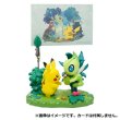 Photo4: Pokemon Center 2022 Mori No Okurimono Memo stand figure Pikachu Celebi (4)
