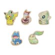 Photo1: Pokemon Center 2022 Mori No Okurimono 5 pcs wooden clips (1)