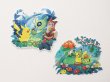 Photo2: Pokemon Center 2022 Mori No Okurimono 2 wall stickers B set Sticker Sheet (2)