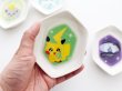 Photo4: Pokemon Center 2022 SHINKA NO ISHI Small plate 2 pcs Pikachu & Lampent (4)