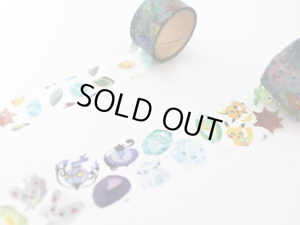 Photo3: Pokemon Center 2022 SHINKA NO ISHI Sticky Paper Masking Tape (3)