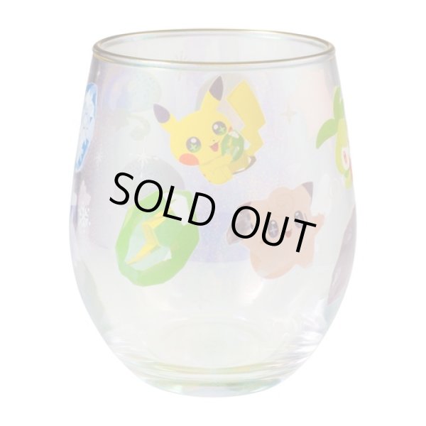 Photo1: Pokemon Center 2022 SHINKA NO ISHI Aurora Glass cup (1)