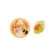 Photo1: Pokemon Center 2022 SHINKA NO ISHI Embroidery Brooch Collection Growlithe ver. (1)