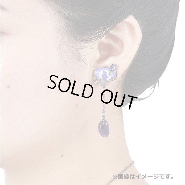 Photo4: Pokemon Center 2022 SHINKA NO ISHI Clips Earrings E Lampent Chandelure (4)