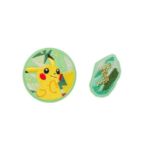 Photo1: Pokemon Center 2022 SHINKA NO ISHI Embroidery Brooch Collection Pikachu ver. (1)