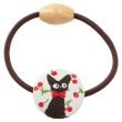 Photo2: Studio Ghibli Hair Accessory band Kiki's Delivery Service JIJI Cherry Walnut button (2)