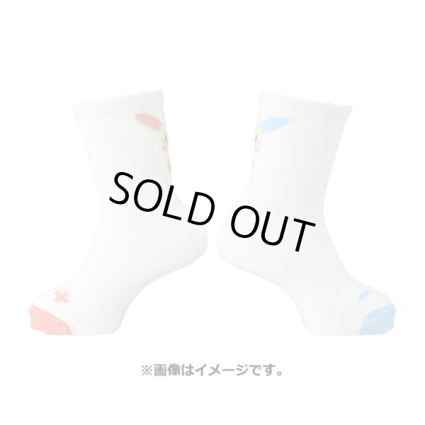 Photo2: Pokemon Center 2022 Socks for Women 23 - 25 cm 1 Pair Middle Plusle Minun (2)