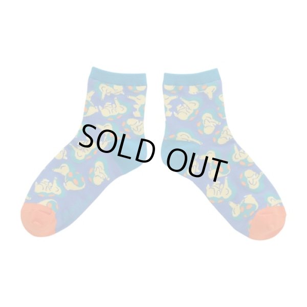 Photo1: Pokemon Center 2022 Socks for Women 23 - 25 cm 1 Pair Middle Cyndaquil (1)