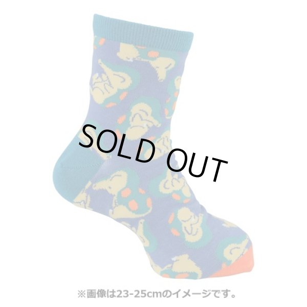 Photo2: Pokemon Center 2022 Socks for Women 23 - 25 cm 1 Pair Middle Cyndaquil (2)