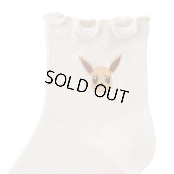 Photo3: Pokemon Center 2022 Socks for Women 23 - 25 cm 1 Pair Middle Eevee (3)