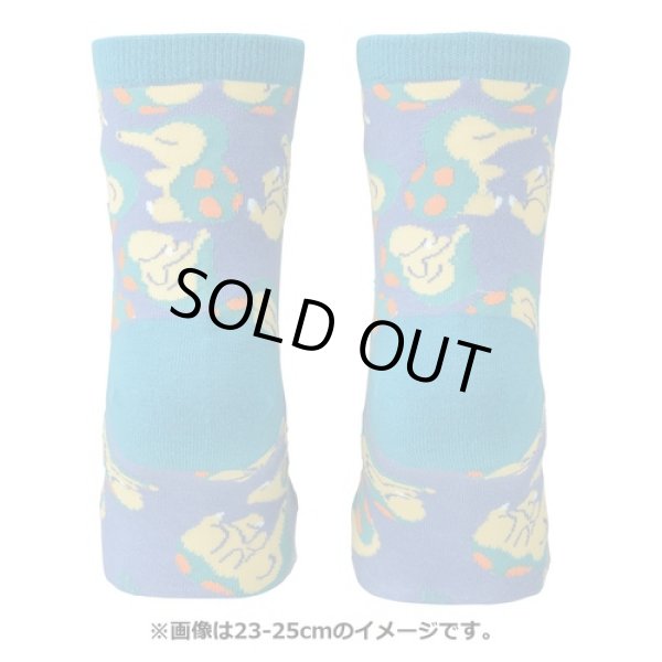 Photo3: Pokemon Center 2022 Socks for Women 23 - 25 cm 1 Pair Middle Cyndaquil (3)