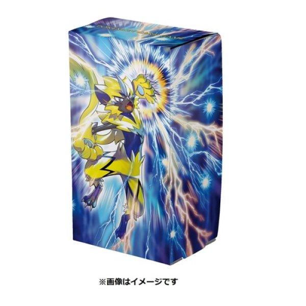 Photo1: Pokemon Center Original Card Game Flip Deck case with Tray Zeraora vol.2 (1)