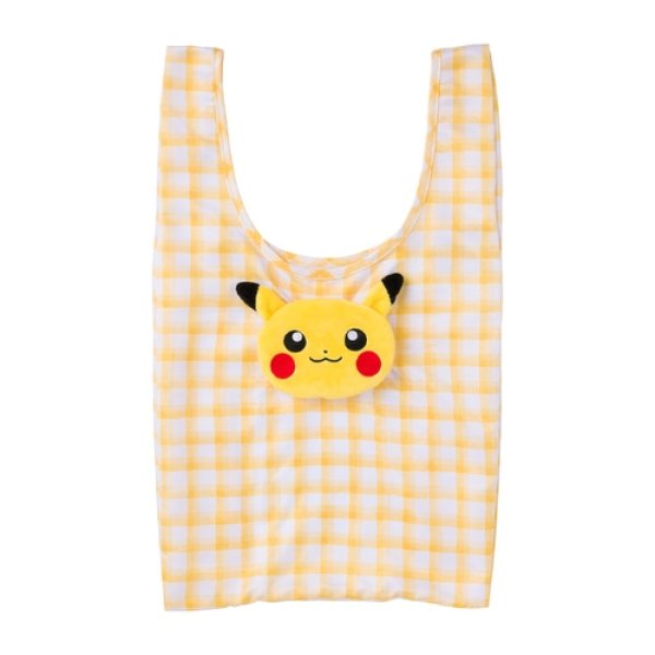 Photo1: Pokemon Center 2022 Folding eco bag Pouch Pikachu (1)