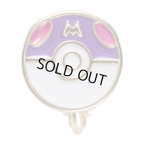 Photo1: Pokemon Center 2022 Pokemon Face Earrings - Clips Earrings ver. #20 Master Ball 1 pc (1)