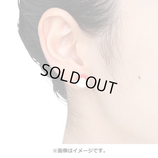 Photo3: Pokemon Center 2022 Pokemon Face Earrings - Pierced Earrings ver. #19 Poke Ball 1 pc (3)