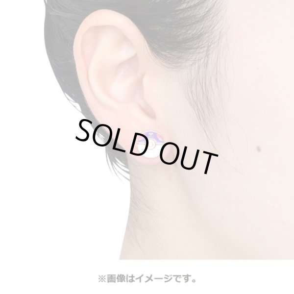 Photo3: Pokemon Center 2022 Pokemon Face Earrings - Pierced Earrings ver. #20 Master Ball 1 pc (3)