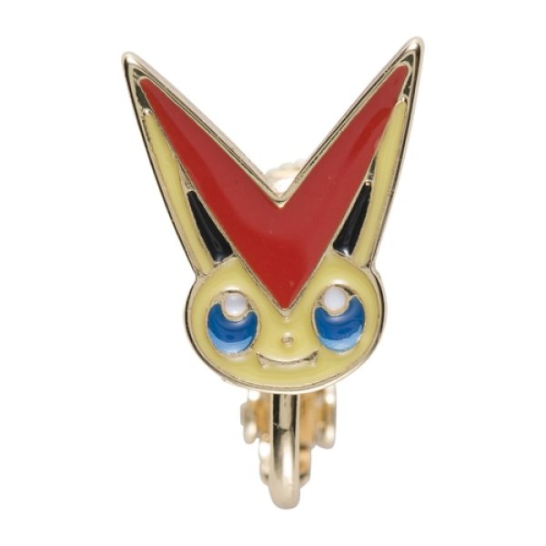 Photo1: Pokemon Center 2022 Pokemon Face Earrings - Clips Earrings ver. #10 Victini 1 pc (1)