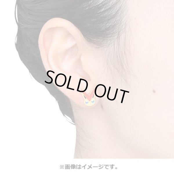 Photo3: Pokemon Center 2022 Pokemon Face Earrings - Pierced Earrings ver. #10 Victini 1 pc (3)