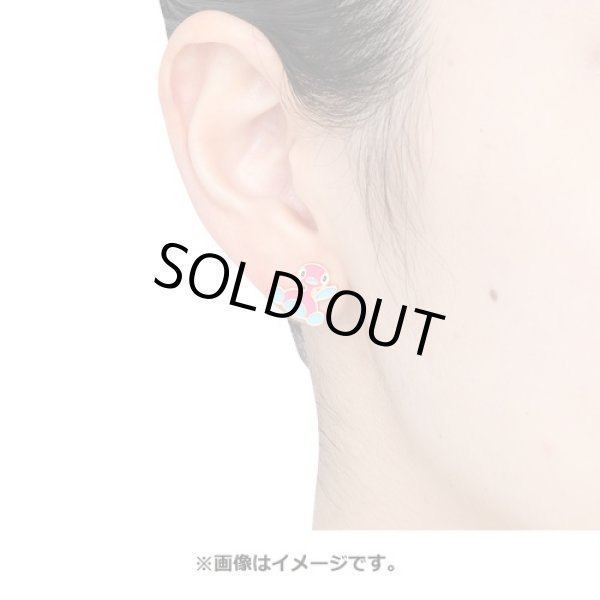 Photo3: Pokemon Center 2022 Pokemon Face Earrings - Pierced Earrings ver. #4 Porygon2 1 pc (3)