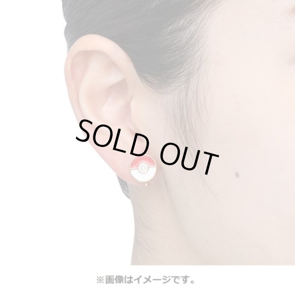 Photo3: Pokemon Center 2022 Pokemon Face Earrings - Clips Earrings ver. #19 Poke Ball 1 pc (3)