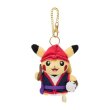 Photo1: Pokemon Center 2022 Okinawa Eisa Pikachu Plush Mascot Key chain (1)