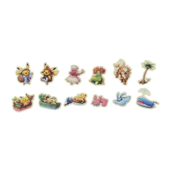 Photo1: Pokemon Center 2022 Okinawa Assorted Mini Flake Sticker set (1)