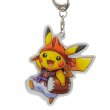 Photo1: Pokemon Center 2022 Okinawa Acrylic charm Key chain Eisa Pikachu ver. (1)