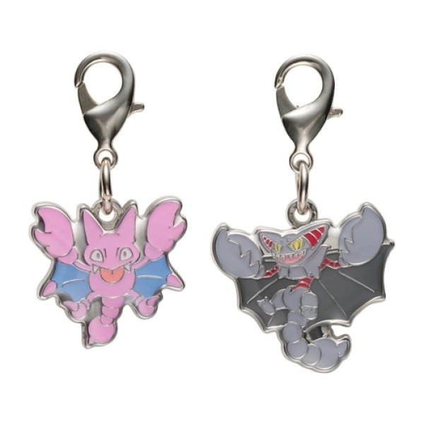 Photo1: Pokemon Center 2022 Metal Charm # 207 472 Gligar Gliscor (1)