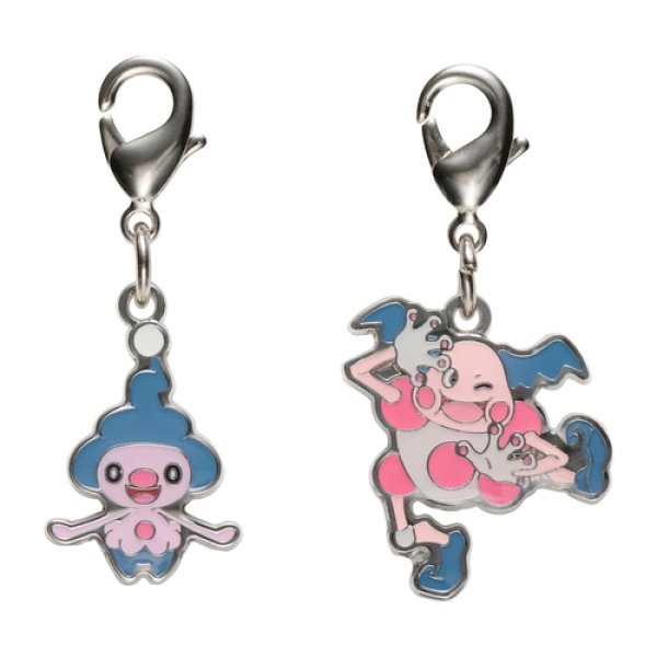 Photo1: Pokemon Center 2022 Metal Charm # 439 122 Mime Jr. Mr. Mime (1)