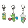 Photo1: Pokemon Center 2022 Metal Charm # 406 315 407 Budew Roselia Roserade (1)