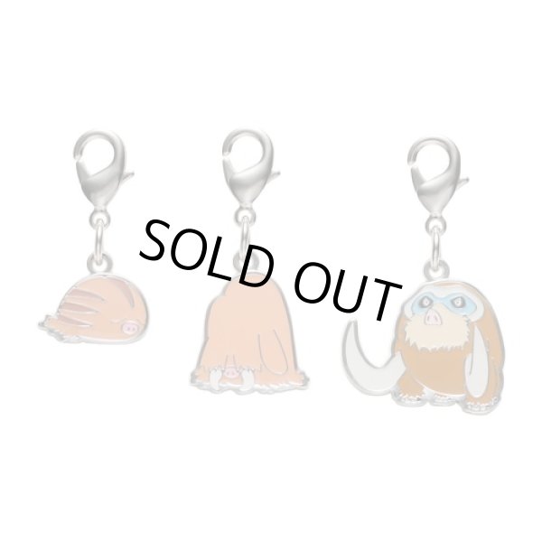 Photo1: Pokemon Center 2022 Metal Charm # 220 221 473 Swinub Piloswine Mamoswine (1)