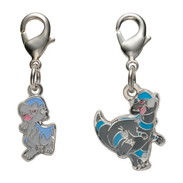 Photo1: Pokemon Center 2022 Metal Charm # 408 409 Cranidos Rampardos (1)