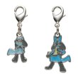 Photo1: Pokemon Center 2022 Metal Charm # 447 448 Riolu Lucario (1)