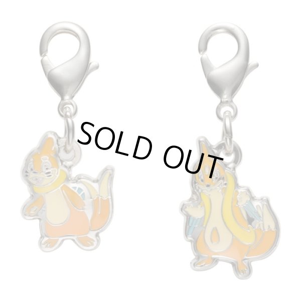 Photo1: Pokemon Center 2022 Metal Charm # 418 419 Buizel Floatzel (1)