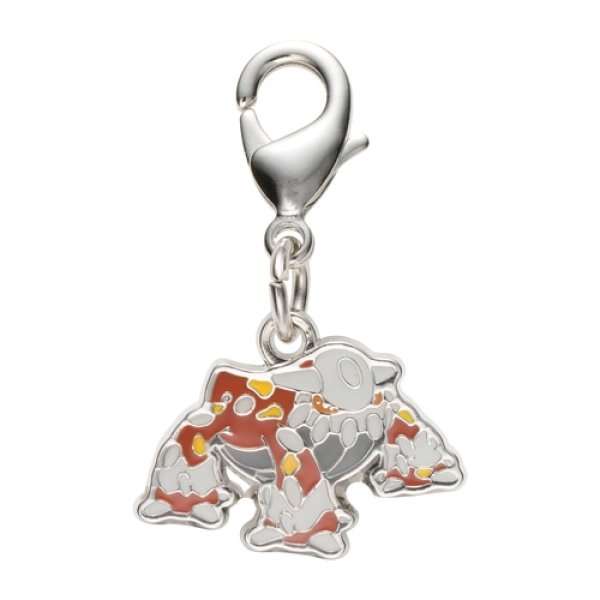 Photo1: Pokemon Center 2022 Metal Charm # 485 Heatran (1)