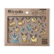 Photo1: Pokemon Center 2022 Fabric Sticker irodo Eevee Vaporeon Jolteon & Flareon (1)