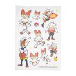 Photo2: Pokemon Center 2022 Fabric Sticker irodo Scorbunny & Raboot & Cinderace (2)