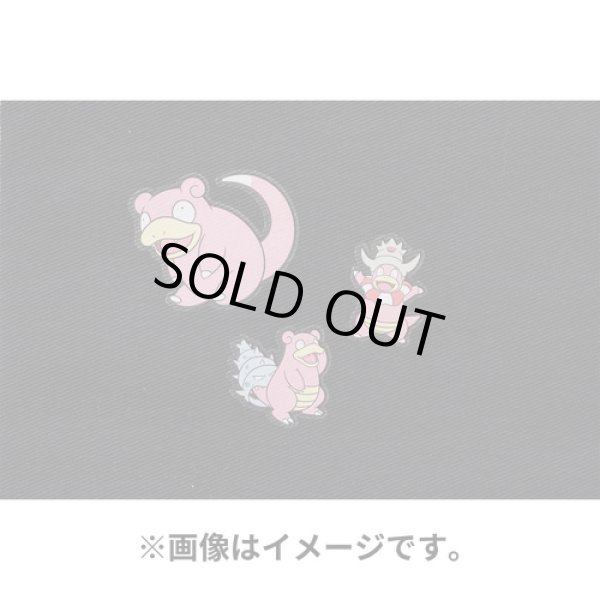Photo3: Pokemon Center 2022 Fabric Sticker irodo Slowpoke & Slowbro & Slowking (3)