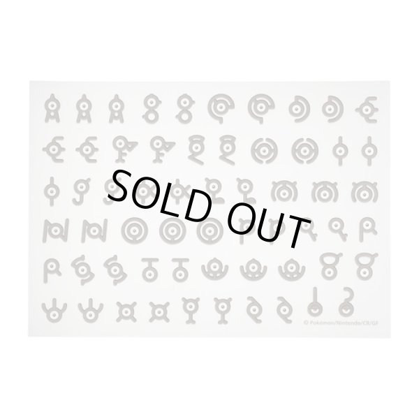 Photo2: Pokemon Center 2022 Fabric Sticker irodo Unown (2)