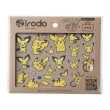 Photo1: Pokemon Center 2022 Fabric Sticker irodo Pichu & Pikachu & Raichu (1)