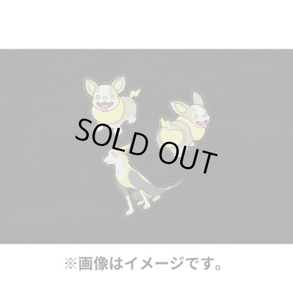 Photo3: Pokemon Center 2022 Fabric Sticker irodo Yamper & Boltund (3)