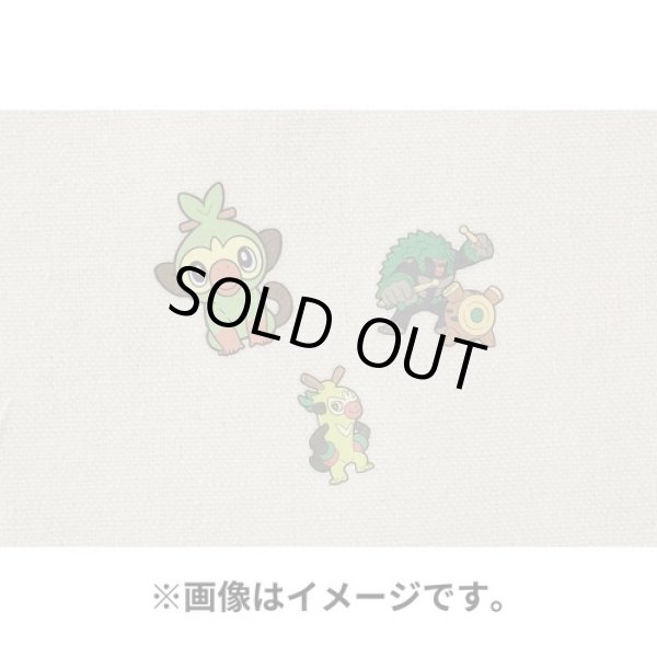 Photo3: Pokemon Center 2022 Fabric Sticker irodo Grookey & Thwackey & Rillaboom (3)