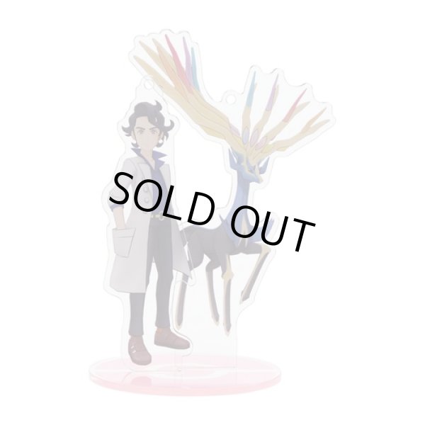 Photo2: Pokemon Center 2022 Pokemon Trainers Salon!! Acrylic Stand Key Chain Professor Sycamore Xerneas (2)