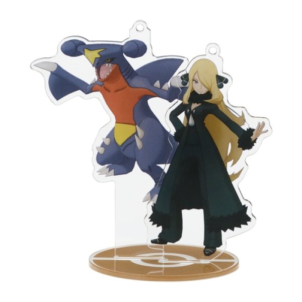 Photo2: Pokemon Center 2022 Pokemon Trainers Salon!! Acrylic Stand Key Chain Cynthia Garchomp (2)