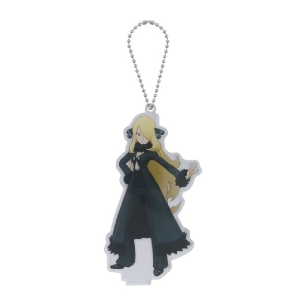 Photo3: Pokemon Center 2022 Pokemon Trainers Salon!! Acrylic Stand Key Chain Cynthia Garchomp (3)