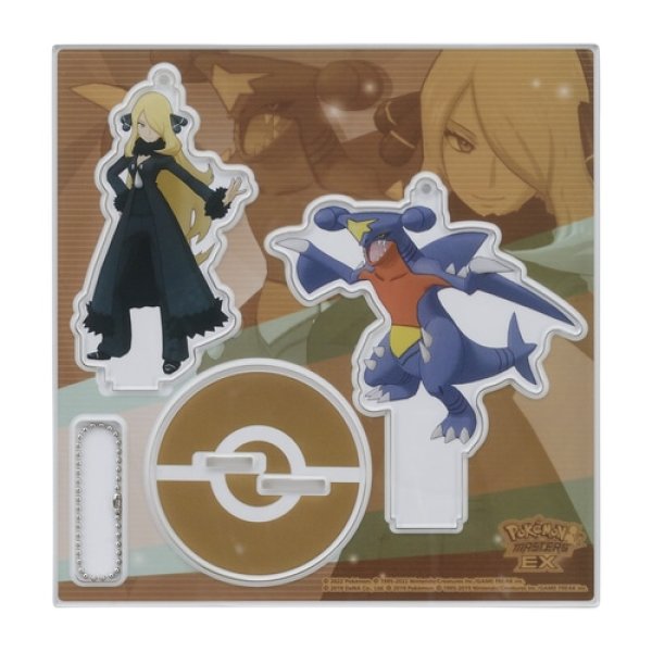 Photo1: Pokemon Center 2022 Pokemon Trainers Salon!! Acrylic Stand Key Chain Cynthia Garchomp (1)