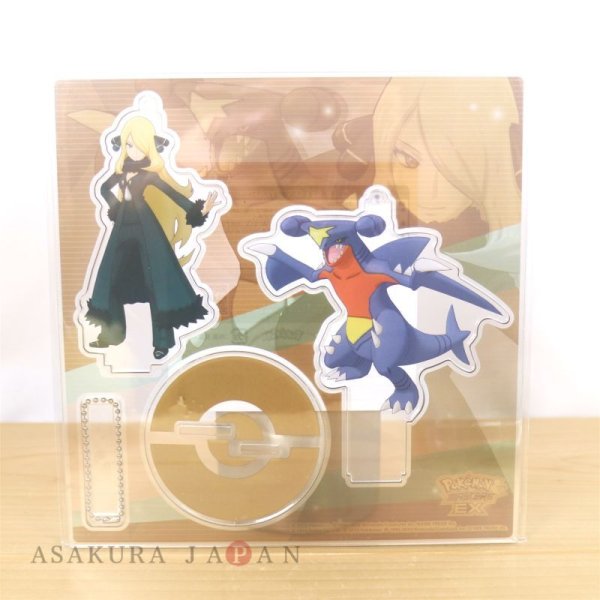 Photo4: Pokemon Center 2022 Pokemon Trainers Salon!! Acrylic Stand Key Chain Cynthia Garchomp (4)