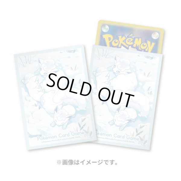 Photo1: Pokemon Center Original Card Game Sleeve Alola Vulpix 64 sleeves (1)