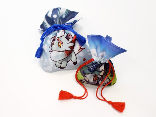 Photo4: Pokemon Center 2022 HISUI DAYS 2P Reversible Drawstring Pouch Bag (4)