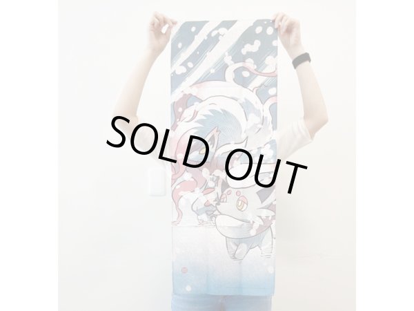 Photo3: Pokemon Center 2022 HISUI DAYS TENUGUI Hand towel Hisuian Zorua (3)